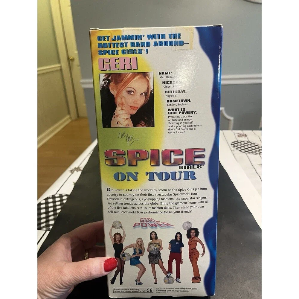 Vtg 1998 Galoob Spice Girls On Tour Doll Ginger Geri Halliwell New In Box